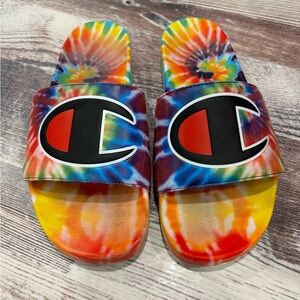 Champion brand tie dye slides. Women’s Sz 10M